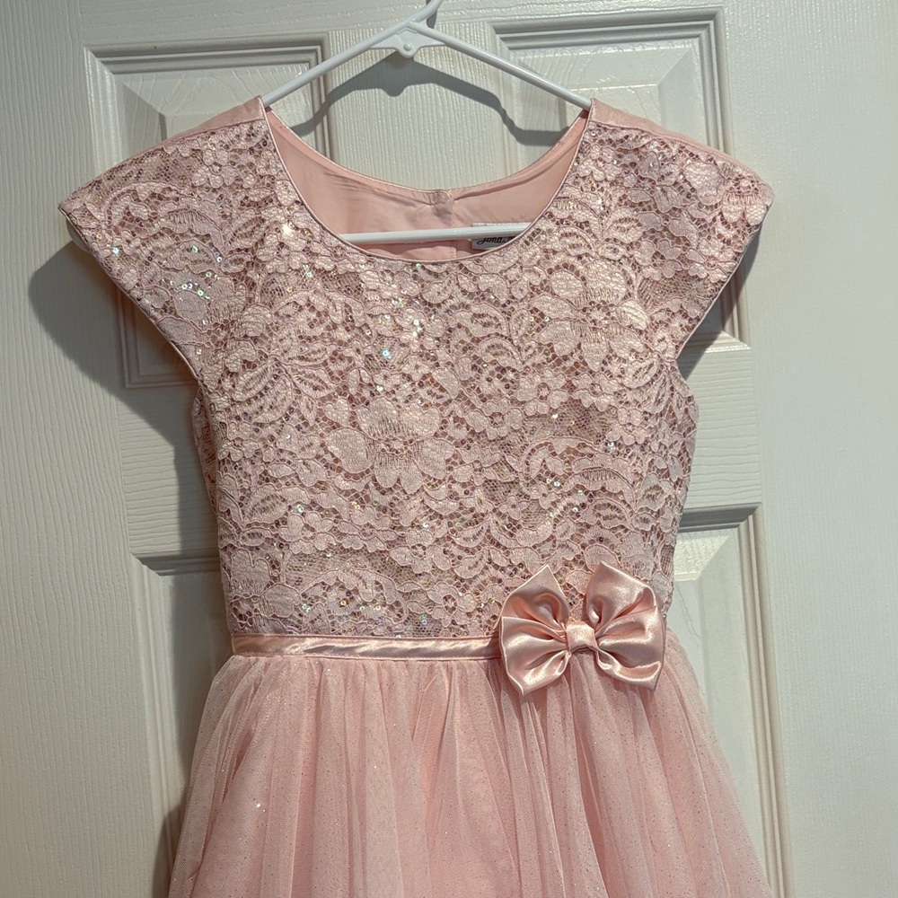 Jona Michelle Girl’s Pink Party Dress - Size 12 - Picture 5 of 16